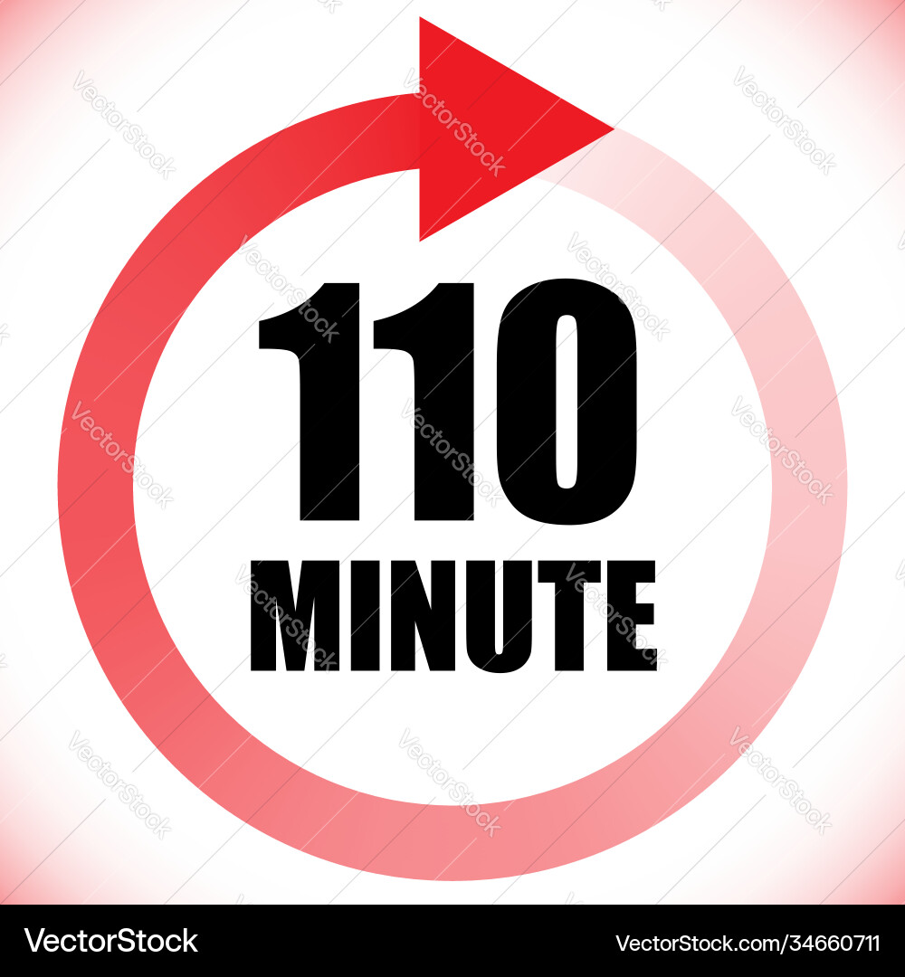 Numbers numerals dial time duration and schedule vector image