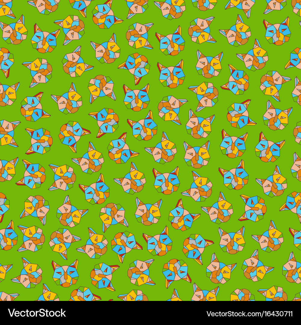 Seamless pattern geometric lines and triangles Vector Image