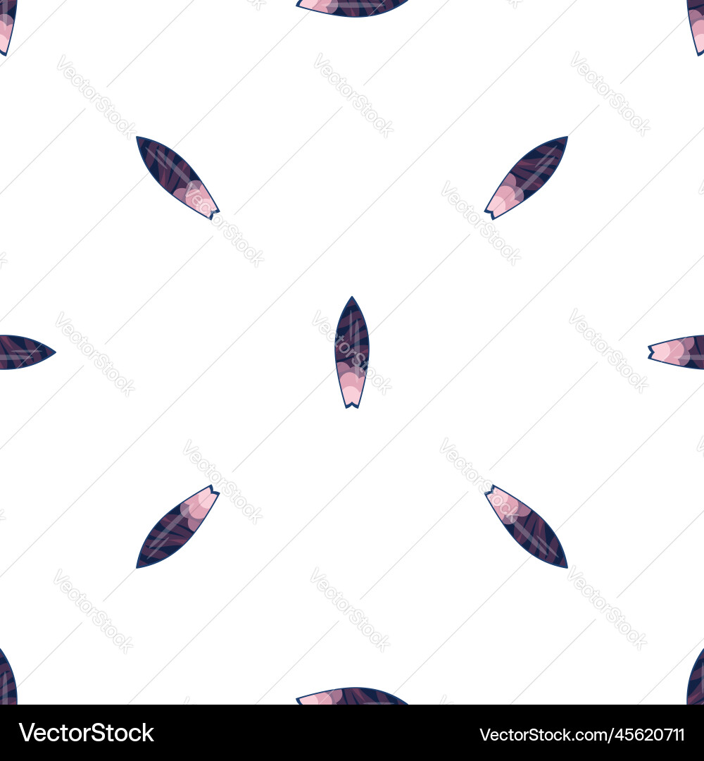 Surfboard pattern seamless Vector Image
