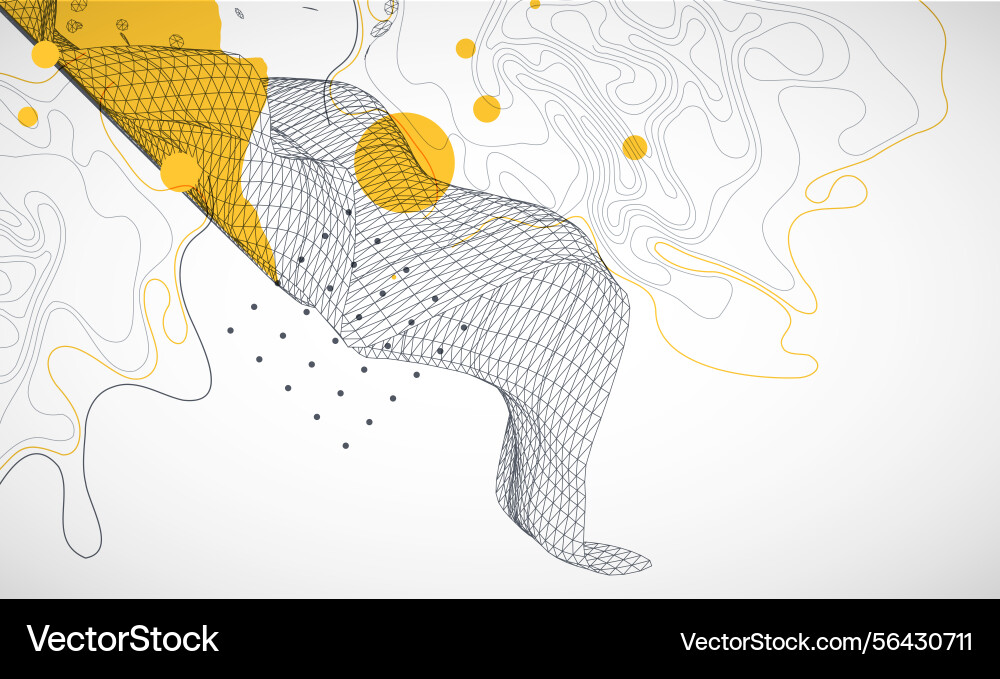 Template for science and technology presentation Template for science and technology presentation vector image