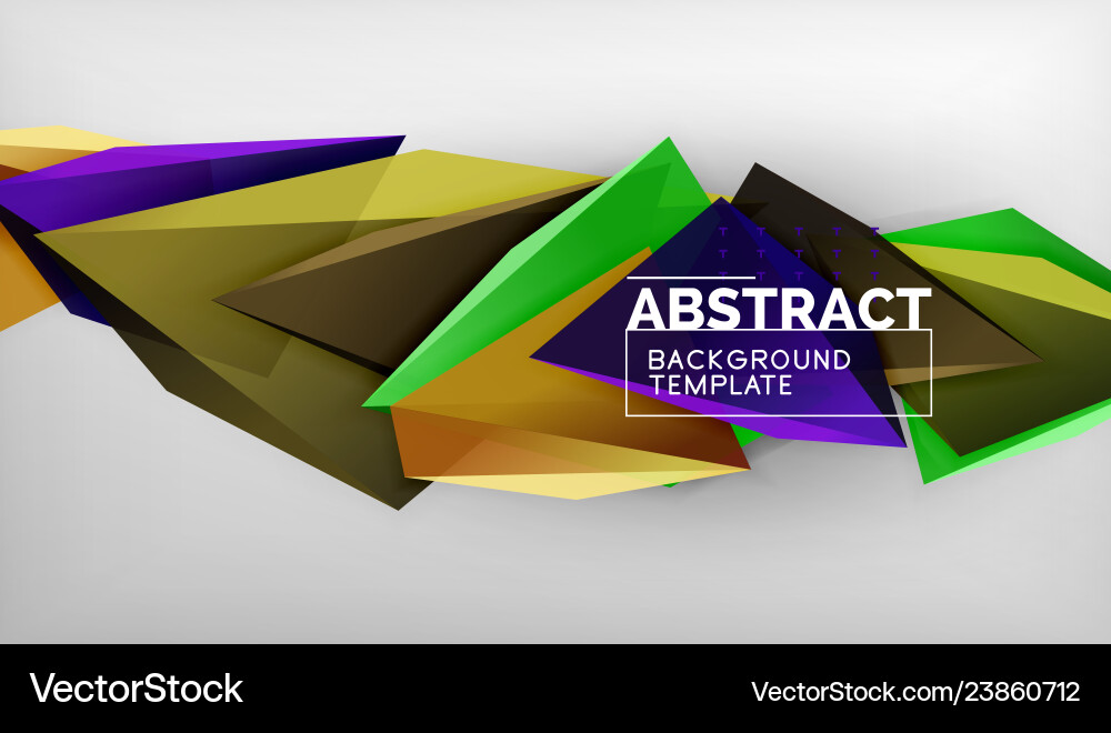 3d triangle geometric background design modern 3d triangle geometric background design modern vector image