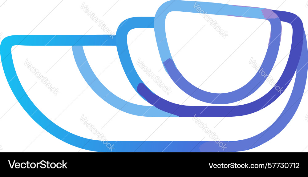 Abstract stacked paper or document icon design vector image