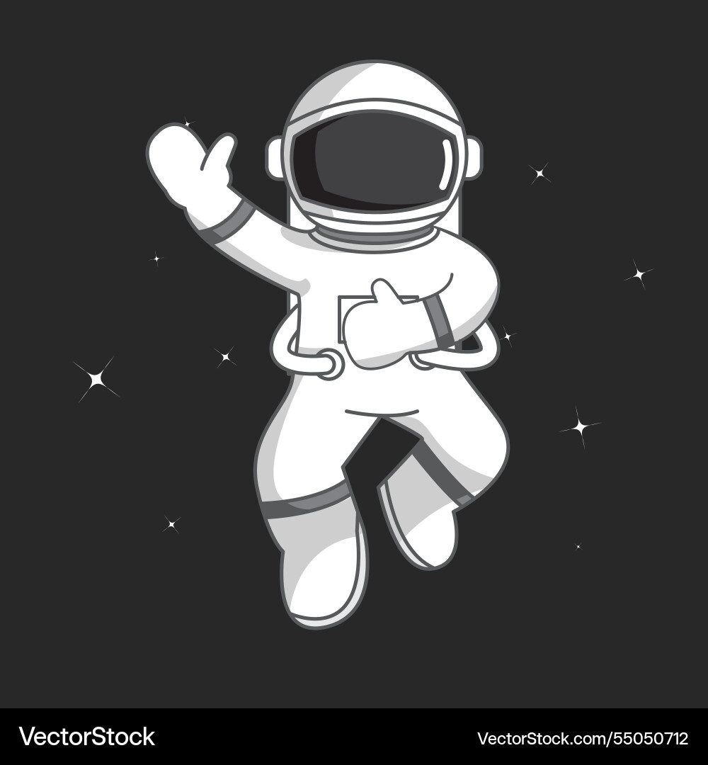 Astronaut floating on the space Astronaut floating on the space vector image