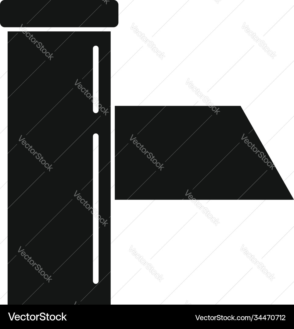 Drain gutter icon simple style Drain gutter icon simple style Vector Image