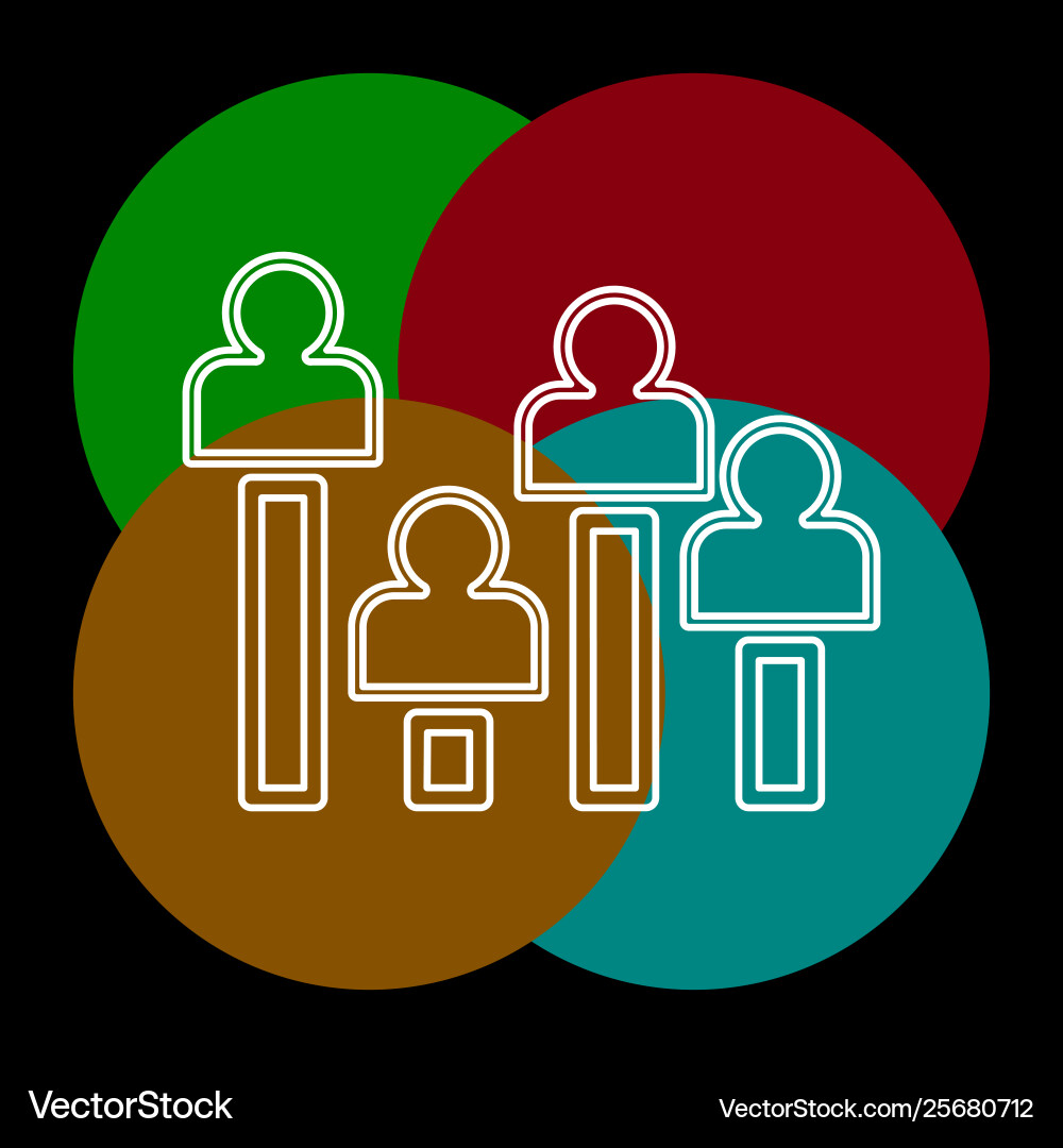 Exit poll concept icon element vector image