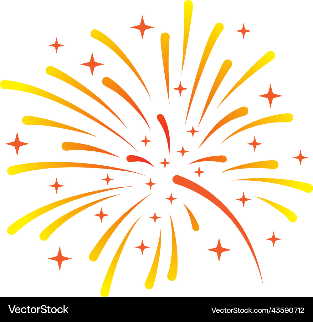 Festival firework icon bright night show light Festival firework icon bright night show light vector image