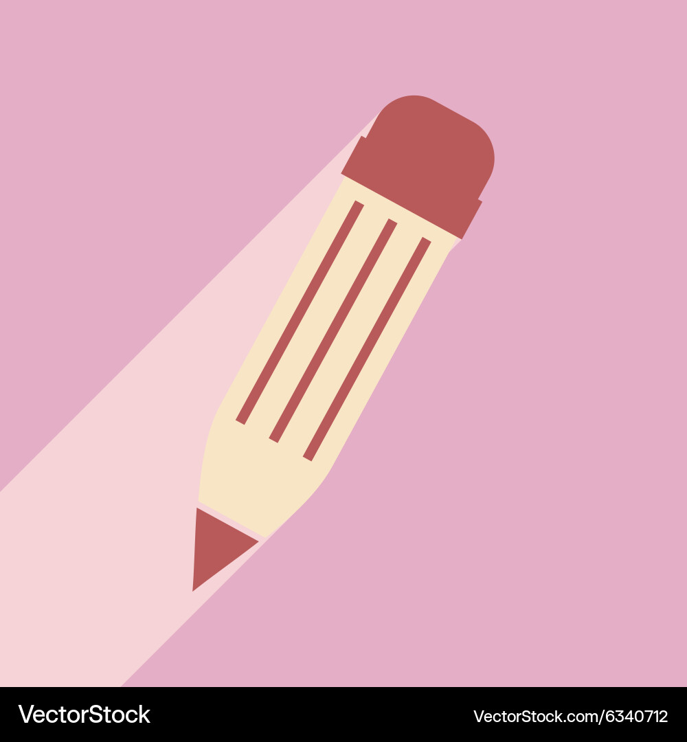 Flat with shadow icon and mobile application Vector Image
