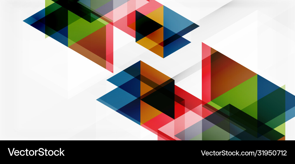 Geometric abstract background mosaic triangle Vector Image