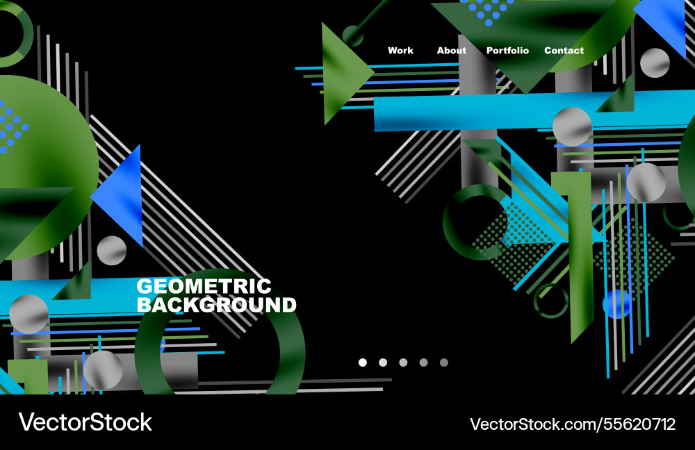 Geometric background showcasing sharp lines Vector Image