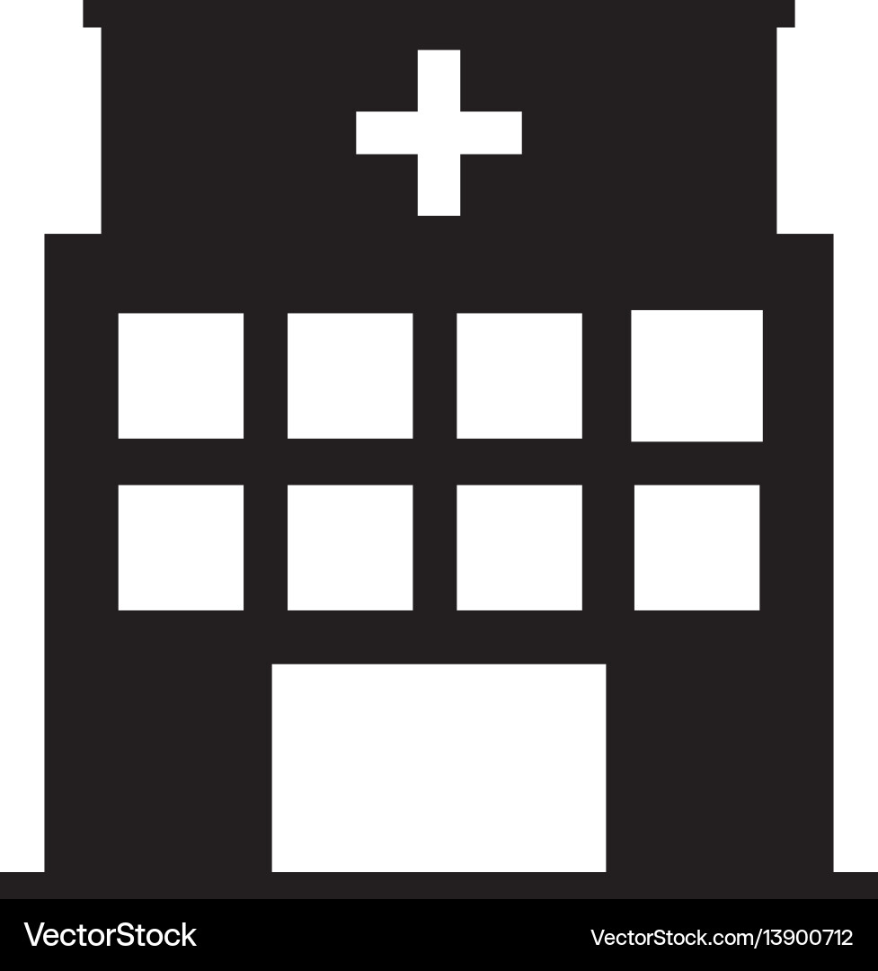 Hospital Building Icon Vector Image
