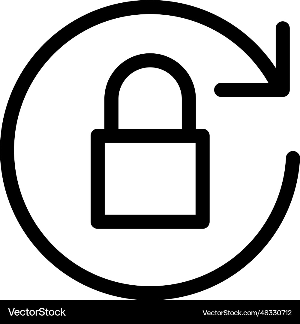 Lock reload icon Vector Image