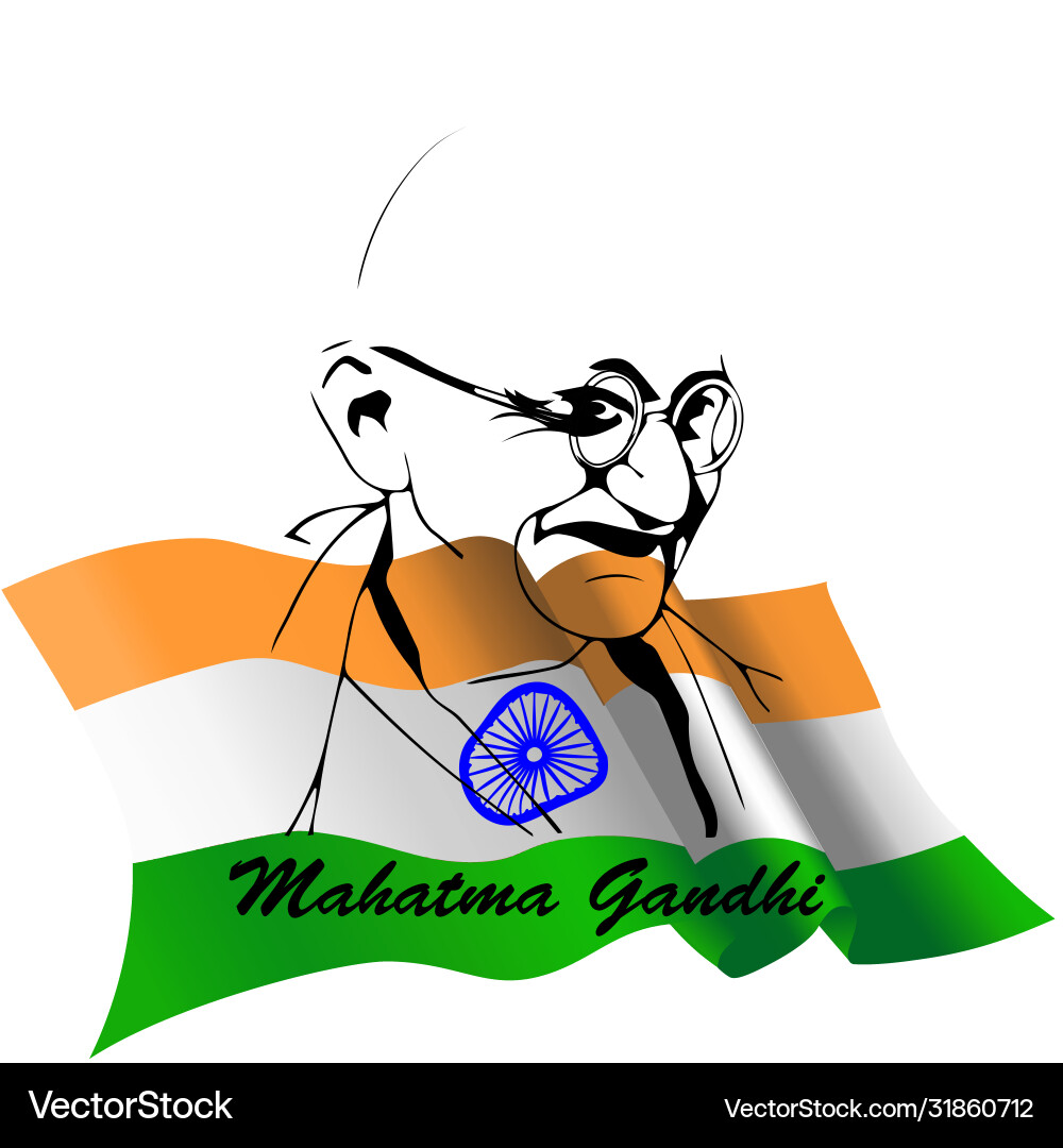 Mohandas karamchand gandhi or mahatma who Mohandas karamchand gandhi or mahatma who vector image
