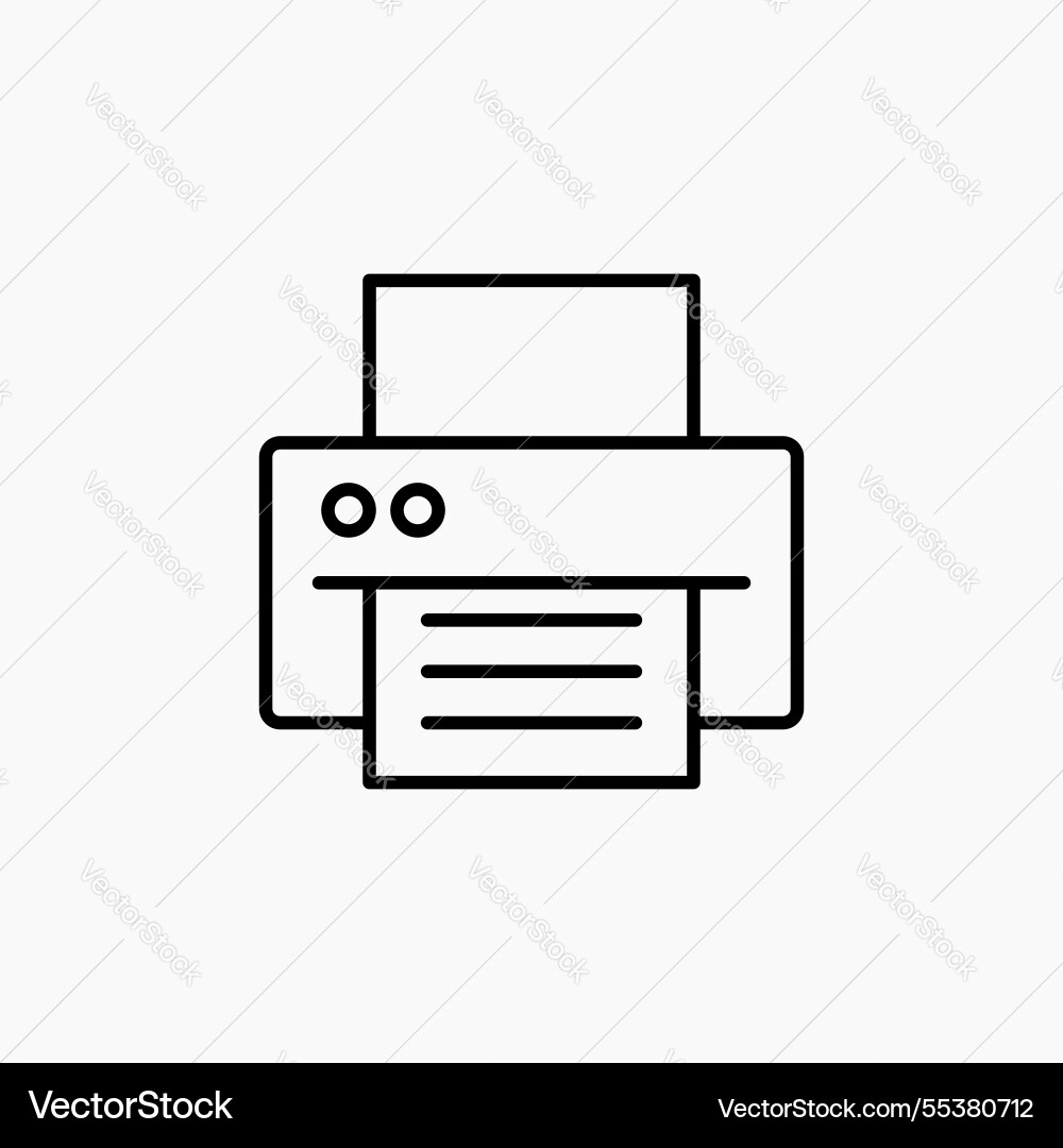 Print icon simple Print icon simple vector image