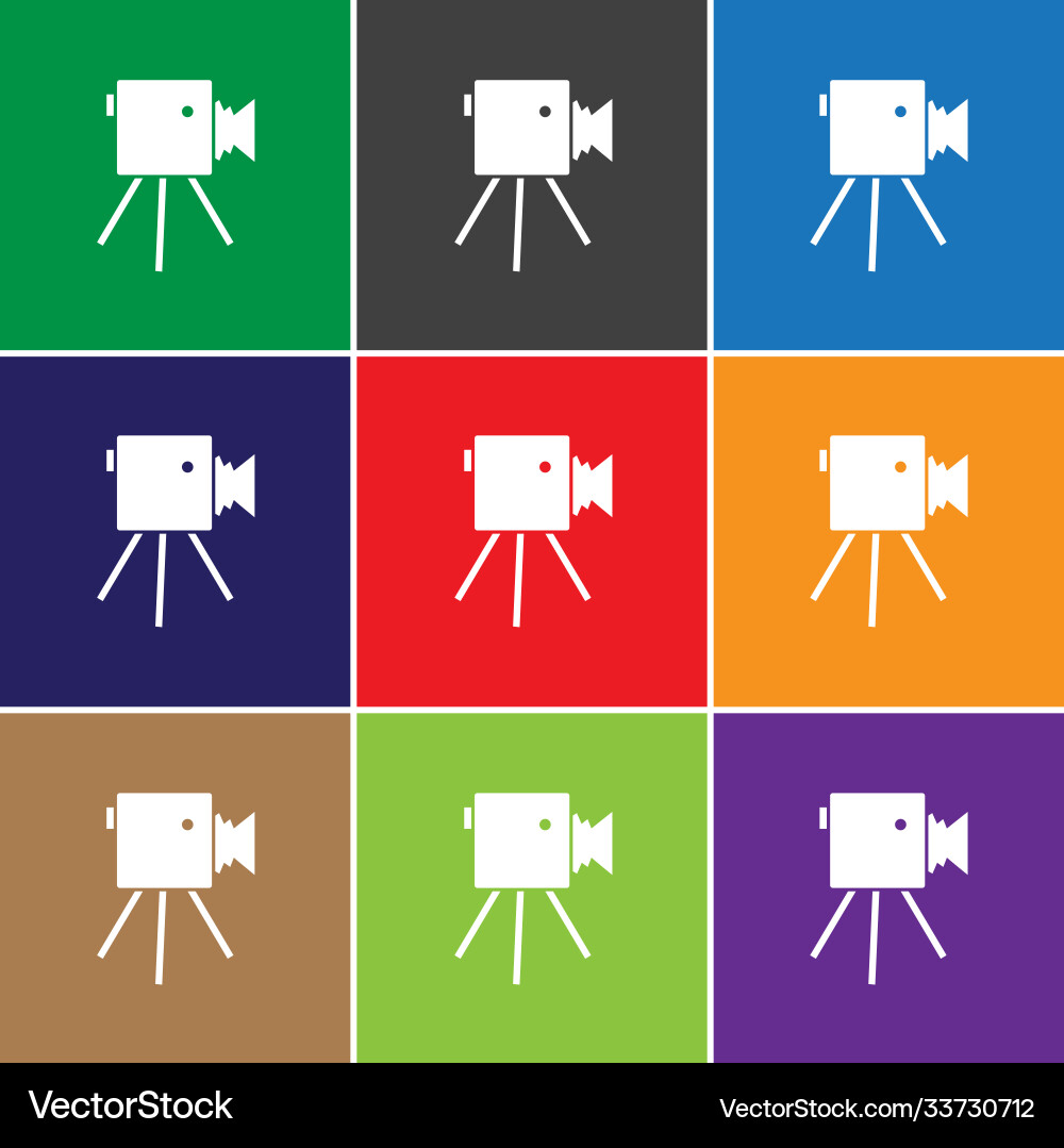 Retro camera icon Vector Image