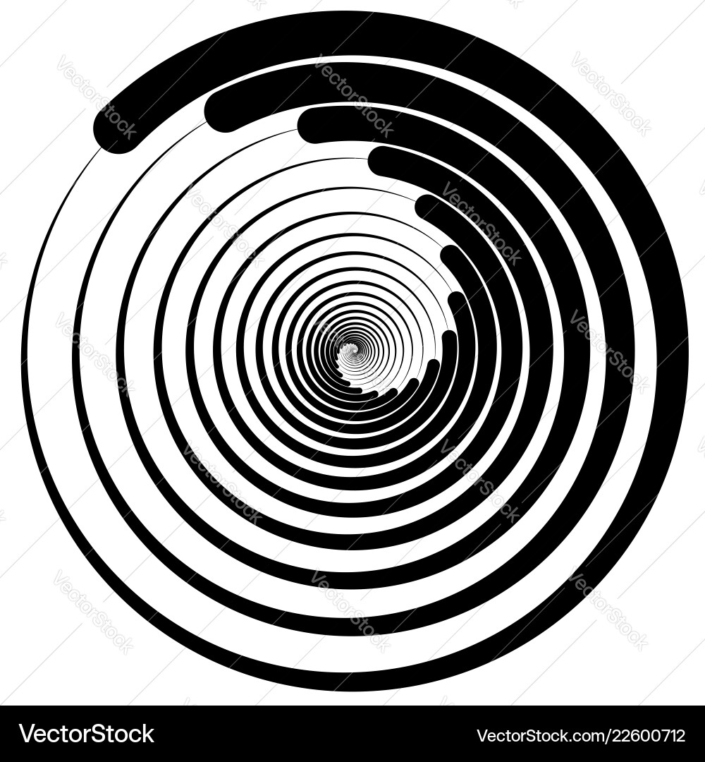 Scattered random circles abstract monochrome vector image