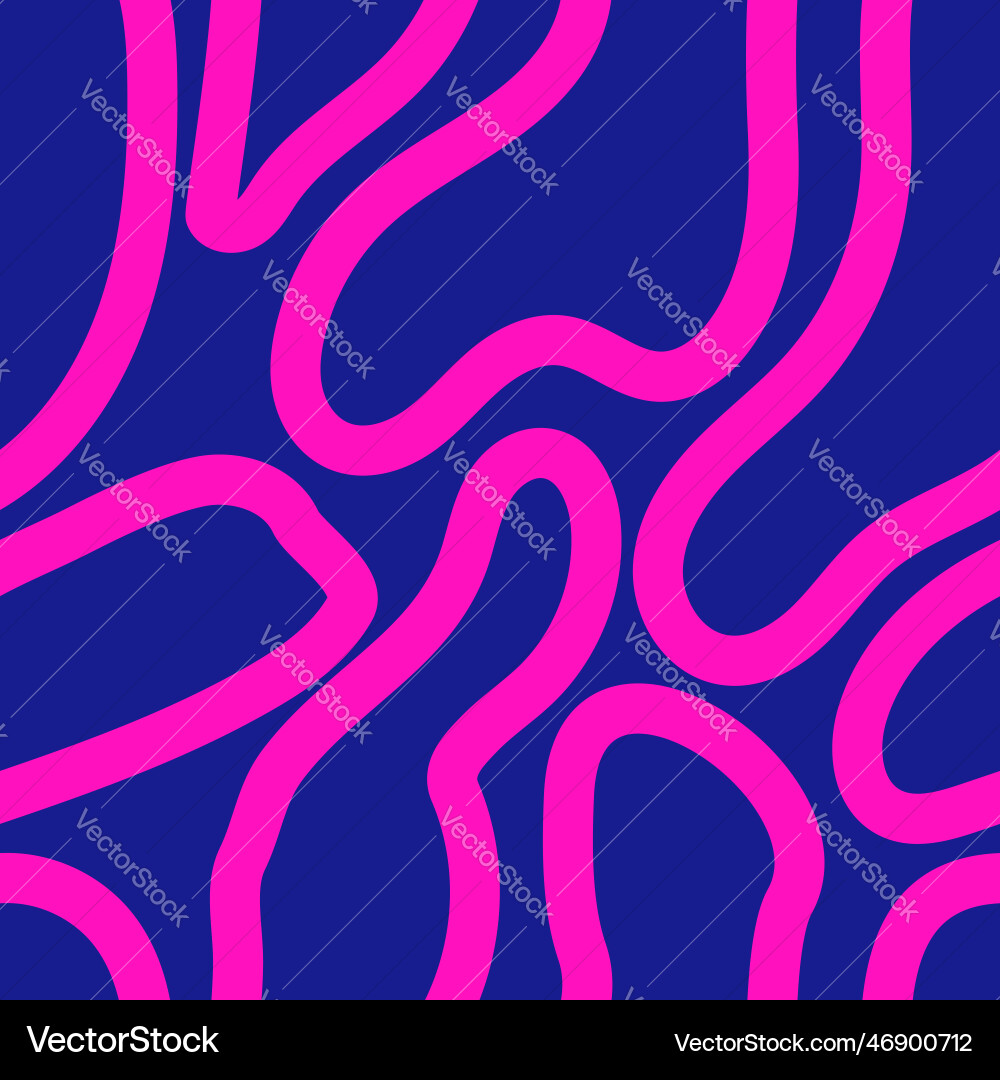 Seamless abstract pattern with curved lines vector image