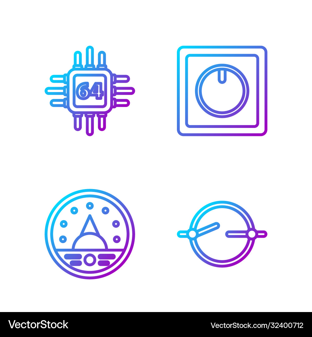 Set line electric circuit scheme ampere meter Set line electric circuit scheme ampere meter vector image