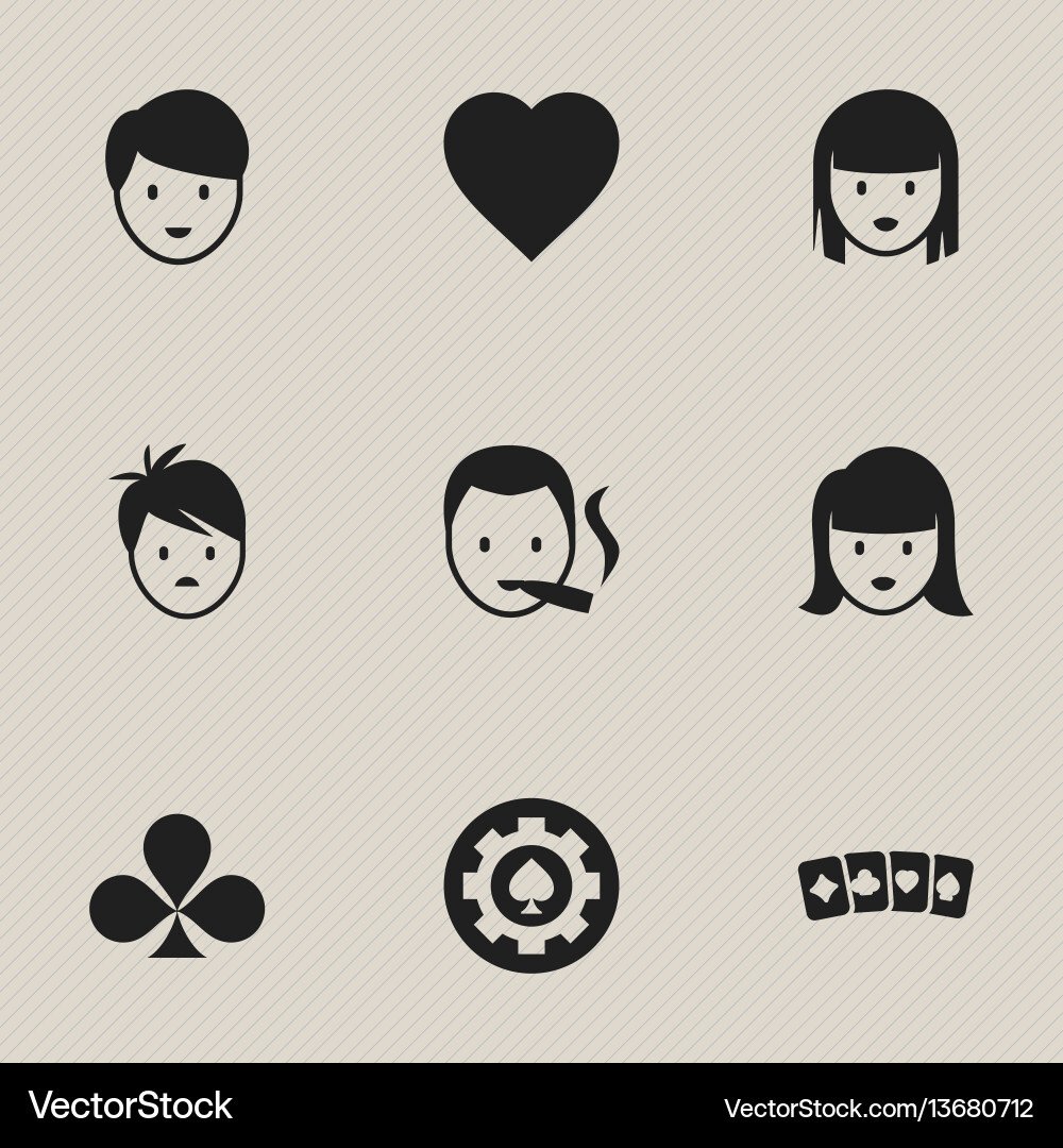 Set of 9 editable game icons includes symbols Set of 9 editable game icons includes symbols vector image