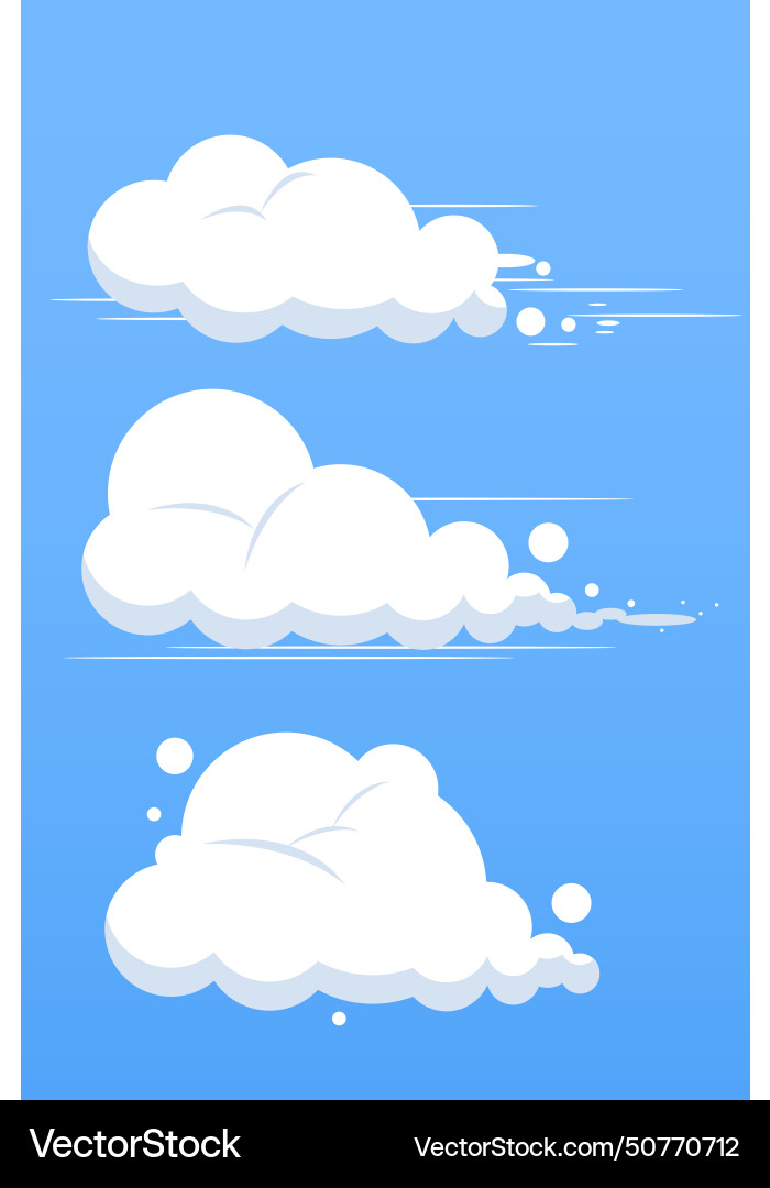 Set of clouds Set of clouds vector image