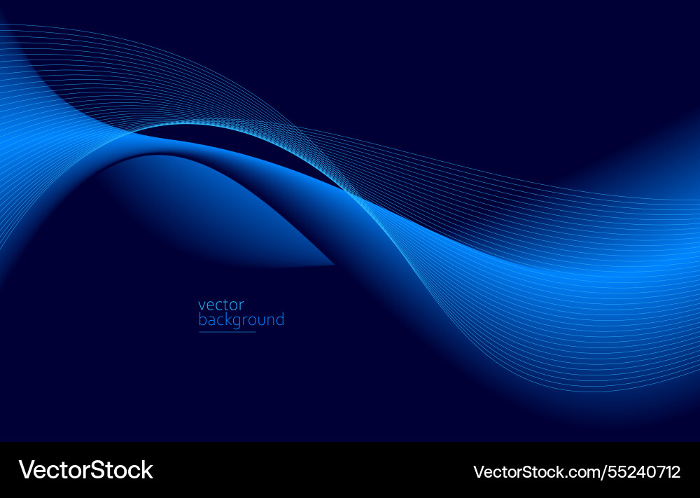 Smooth flow of wavy shape with gradient abstract Smooth flow of wavy shape with gradient abstract vector image