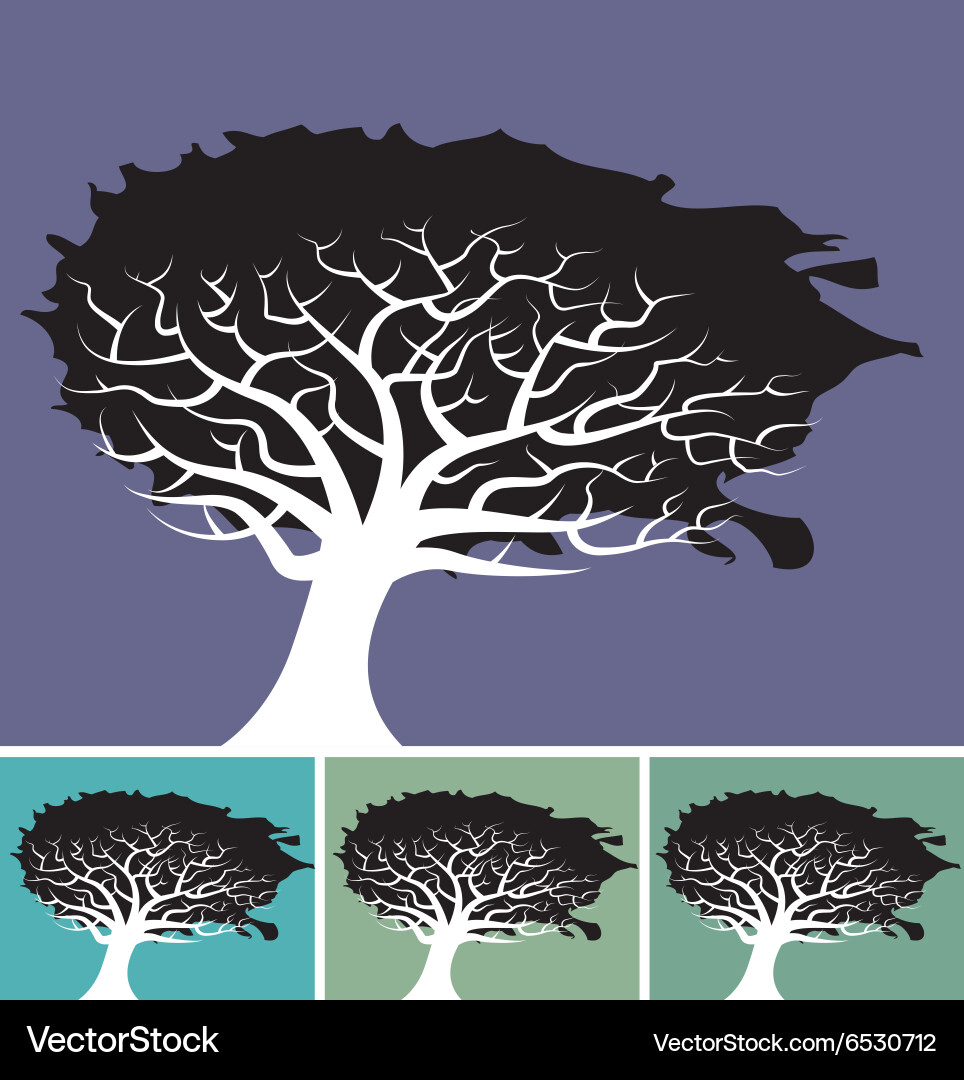 Tree splat background vector image