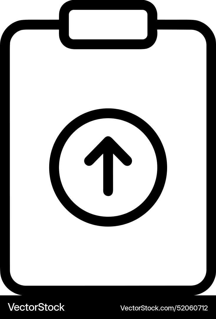Upload outline icon symbol image Upload outline icon symbol image Vector Image