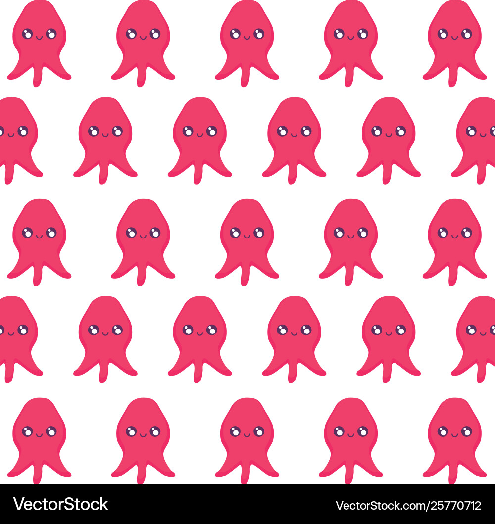 Video game pixelate creatures pattern vector image