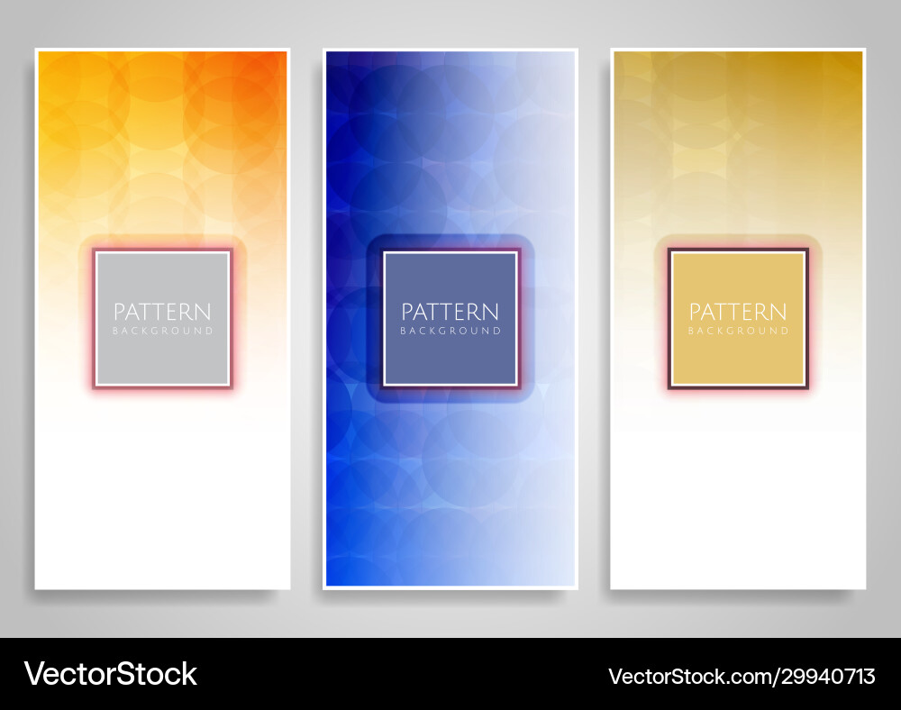 Abstract various colorful header set collection vector image