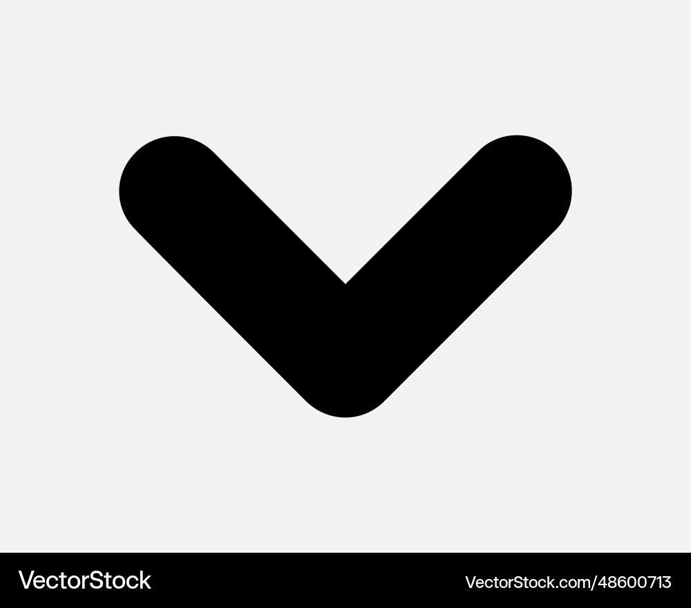 Arrow down icon point pointer download under Arrow down icon point pointer download under vector image