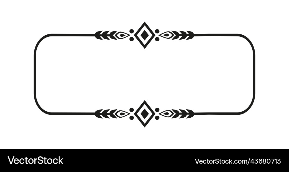 Blank template for text isolated box Blank template for text isolated box Vector Image