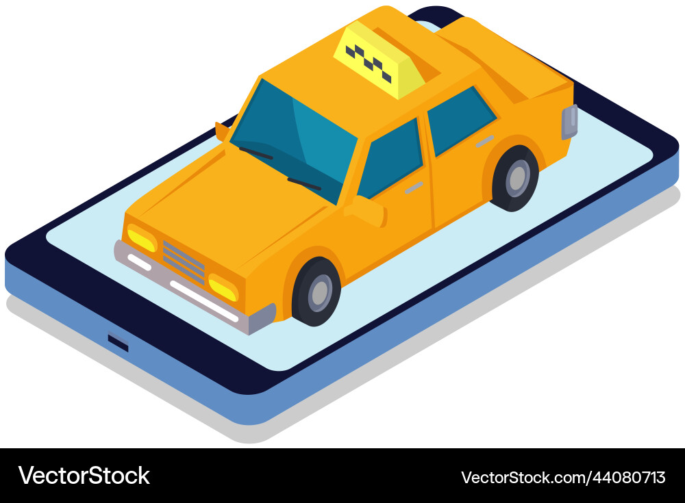Design of application for ordering passenger Design of application for ordering passenger Vector Image