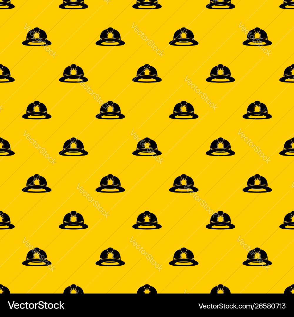 Fireman helmet pattern Fireman helmet pattern vector image