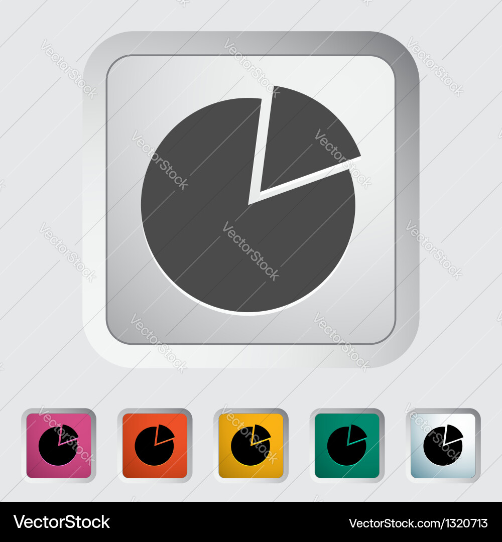 Graph single icon vector image