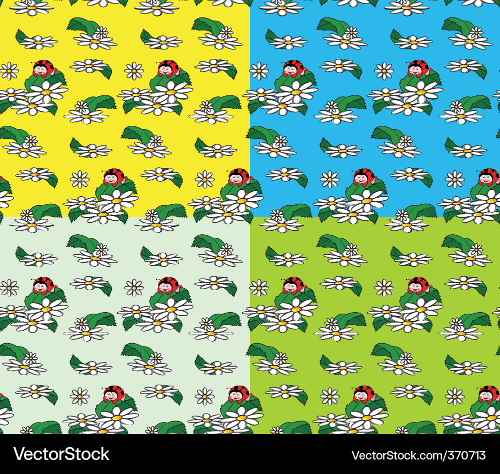 Ladybird seamless Vector Image