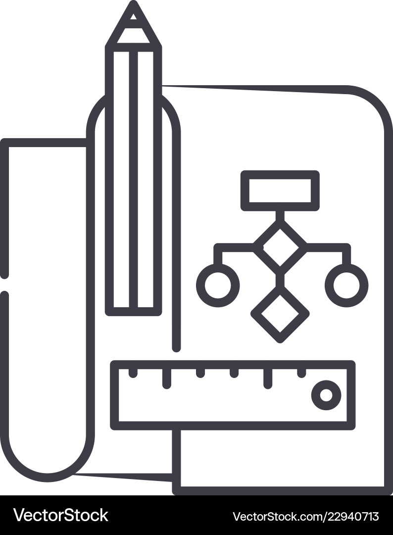 Refactoring line icon concept Refactoring line icon concept vector image