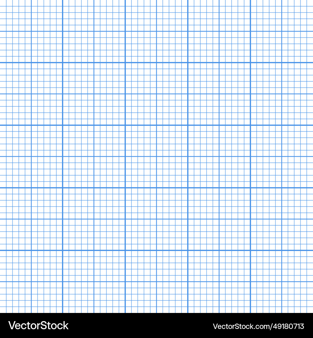 Sheet of graph paper with grid millimeter Vector Image