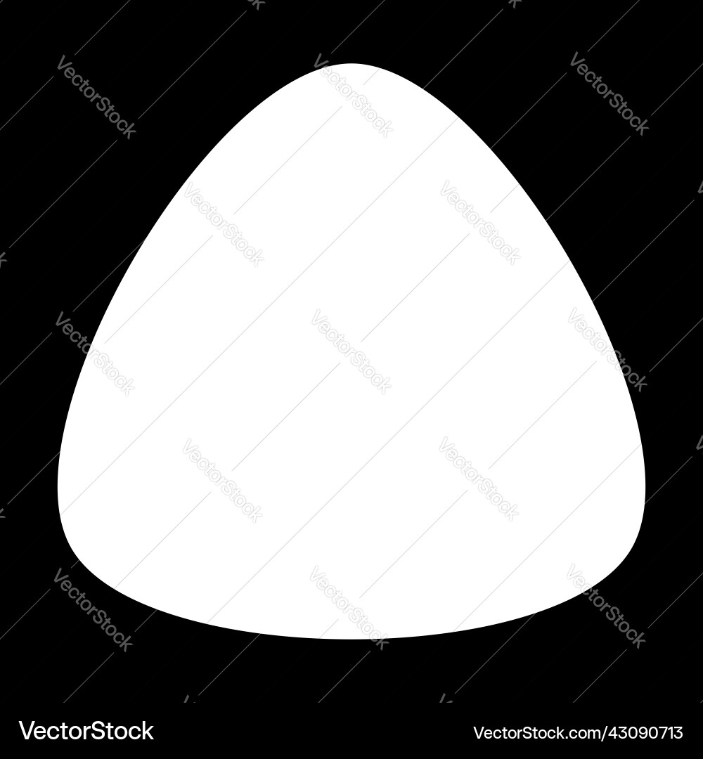 Simple rounded organic shape design element Simple rounded organic shape design element vector image
