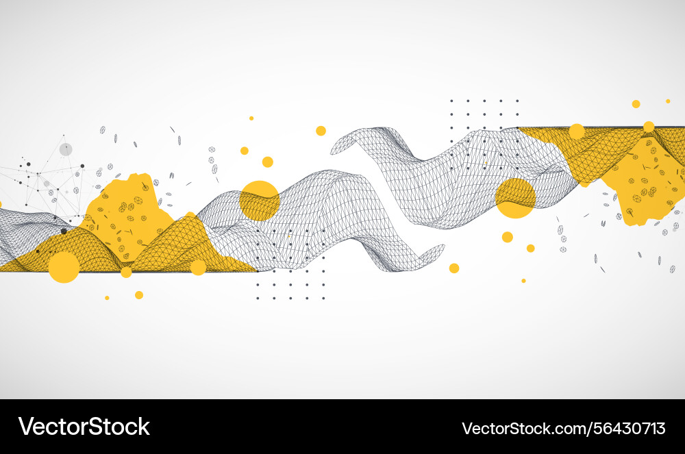Template for science and technology presentation vector image