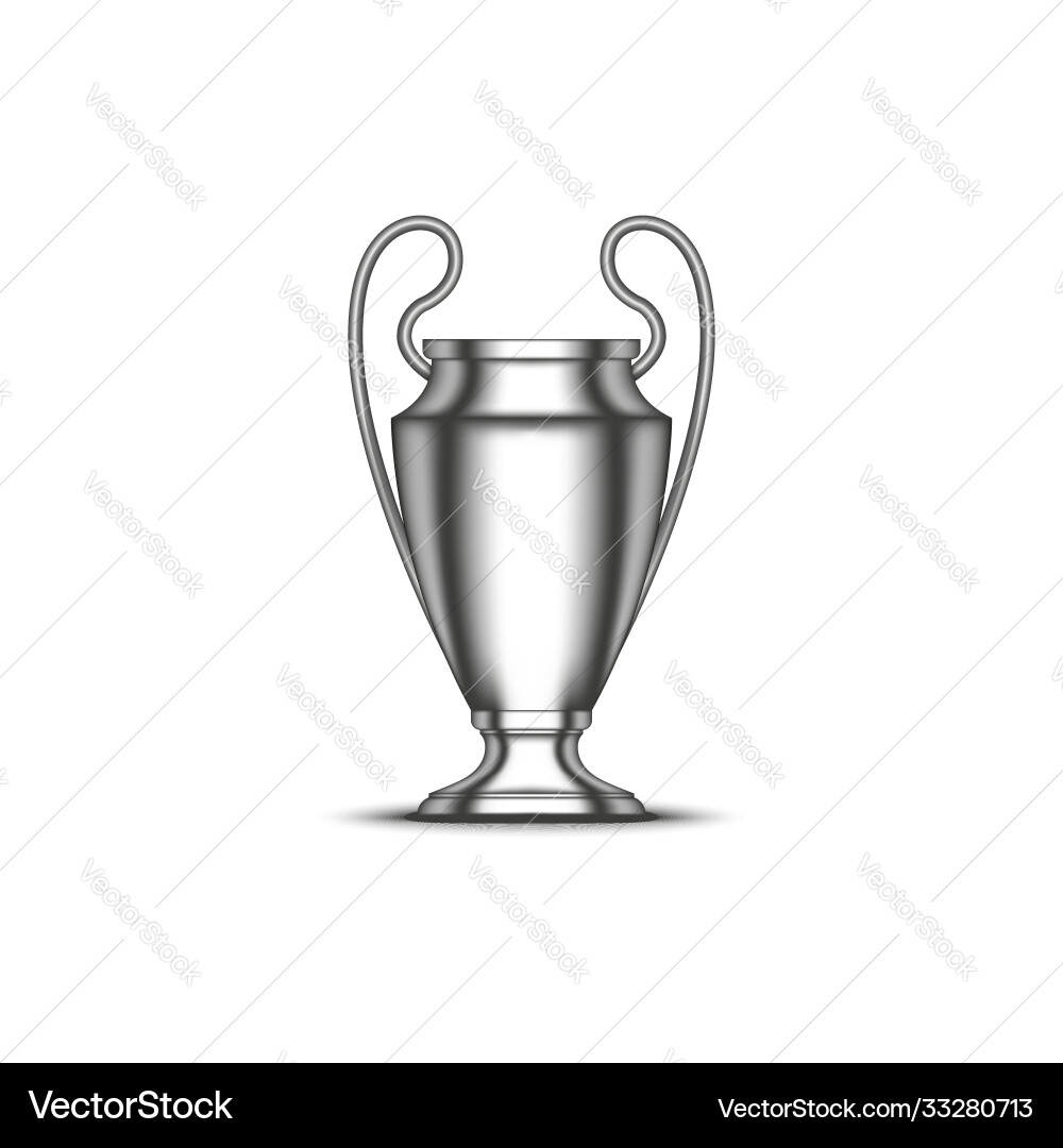 Uefa champions league cup football trophy Vector Image
