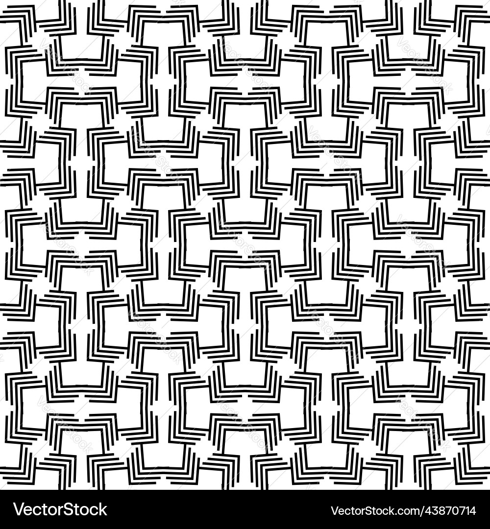 A seamless pattern of lines grouped in zig zag vector image