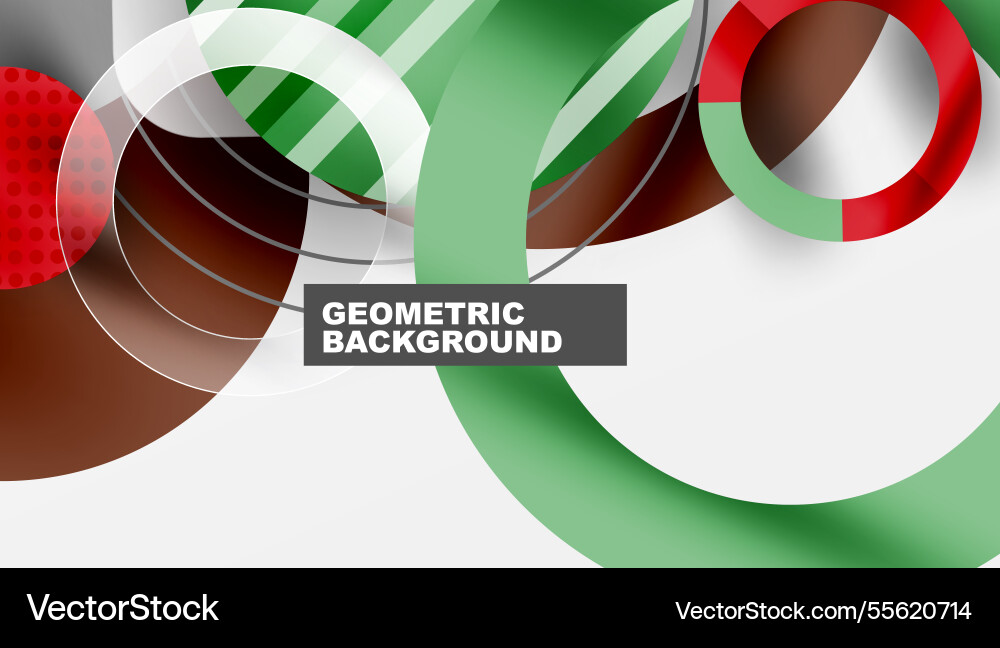 Abstract geometric background with overlapping Vector Image