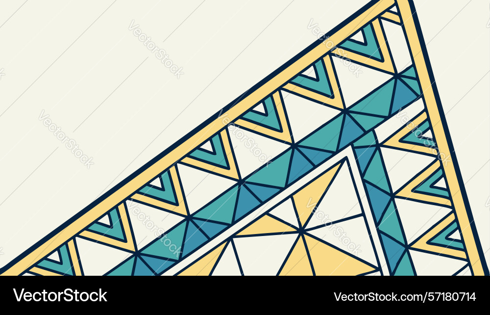 Abstract geometric triangle with diverse patterns Abstract geometric triangle with diverse patterns vector image
