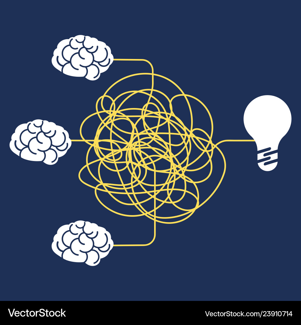 Creative Brainstorming Pathway Royalty Free Vector Image