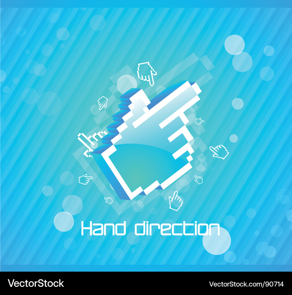 Digital Cursor Icon vector image