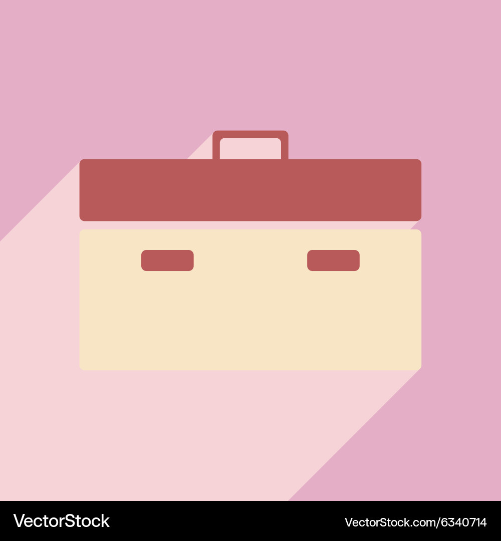 Flat with shadow icon and mobile application Vector Image