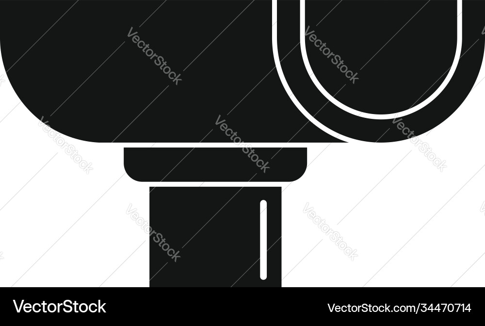 Iron gutter icon simple style Iron gutter icon simple style vector image