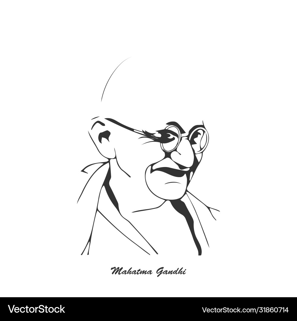 Mohandas karamchand gandhi or mahatma who Mohandas karamchand gandhi or mahatma who vector image