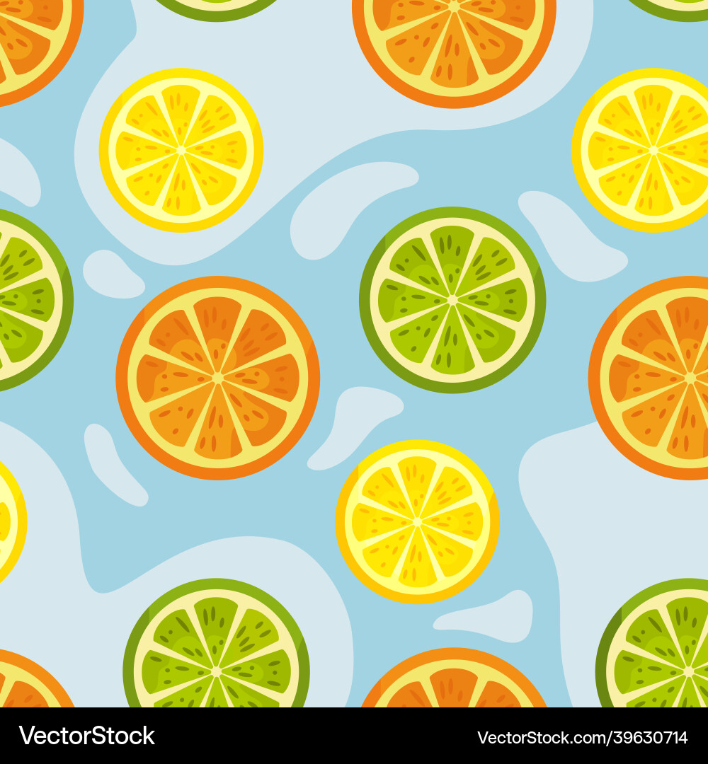 Pattern web lemons background texture vector image