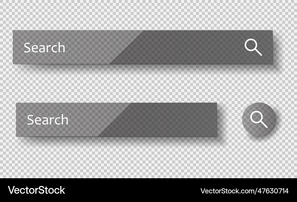 Search bar for ui design and web site Search bar for ui design and web site vector image