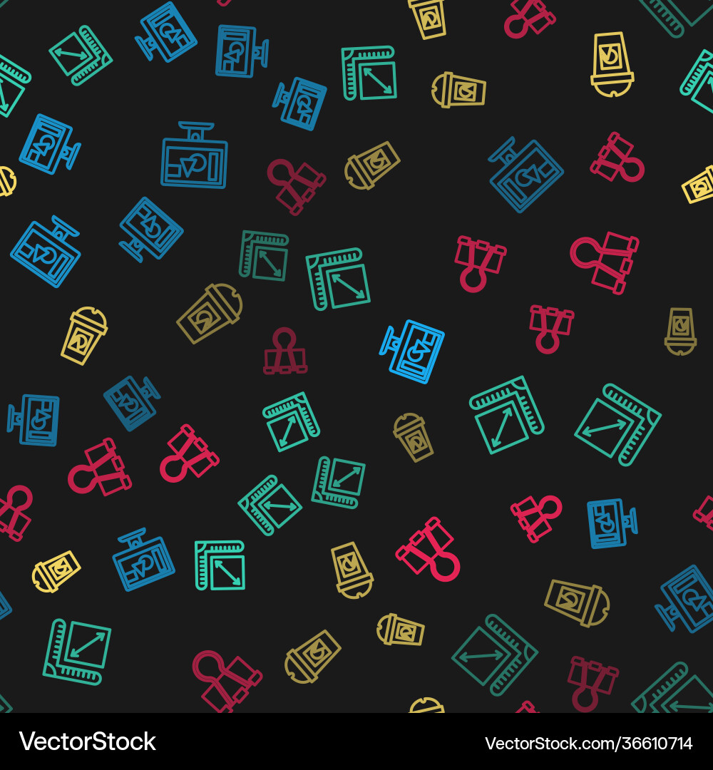 Set line computer monitor screen paper size Set line computer monitor screen paper size vector image